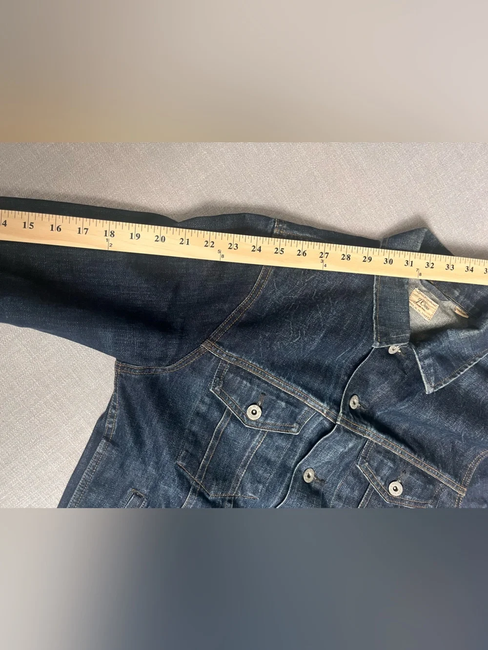 Men's Kaihara Japanese Denim Classic Trucker Jacket in Dark Indigo Wash
